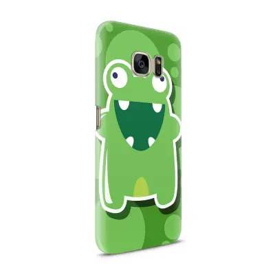 Skal till Samsung Galaxy S7 - Bubbelmonster Groda - Grön