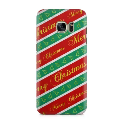 Skal till Samsung Galaxy S7 - Christmas Wrapping Paper