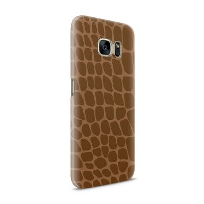 Skal till Samsung Galaxy S7 - Fläckar - Brun