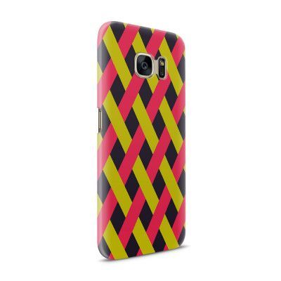 Skal till Samsung Galaxy S7 - Flätat - Grön/Rosa