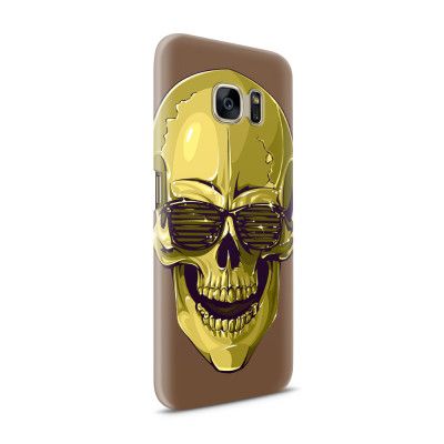 Skal till Samsung Galaxy S7 - Hipster Skull Brun