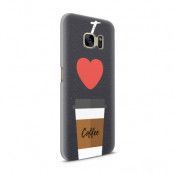 Skal till Samsung Galaxy S7 - I love coffe - Svart