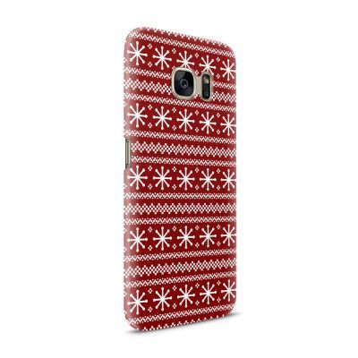 Skal till Samsung Galaxy S7 - Juldekor - Röd/Vit
