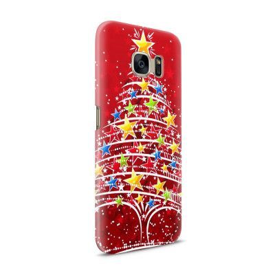 Skal till Samsung Galaxy S7 - Julgran - Röd