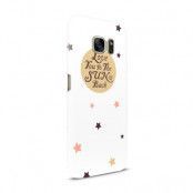 Skal till Samsung Galaxy S7 - Love you to the moon and back - Beige