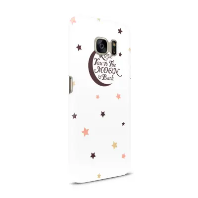 Skal till Samsung Galaxy S7 - Love you to the moon and back - Brun