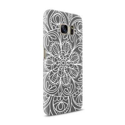 Skal till Samsung Galaxy S7 - Mandala - Grå