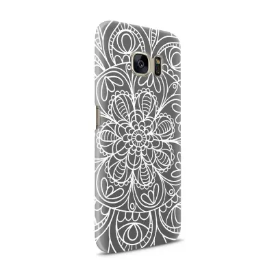 Skal till Samsung Galaxy S7 - Mandala - Grå