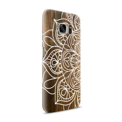 Skal till Samsung Galaxy S7 - Mandala - Wood