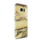 Skal till Samsung Galaxy S7 - Marble - Gul