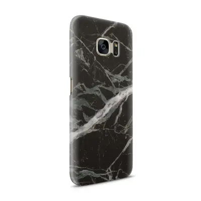 Skal till Samsung Galaxy S7 - Marble - Svart