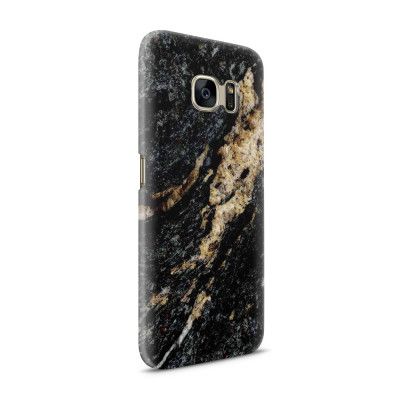Skal till Samsung Galaxy S7 - Marble - Svart