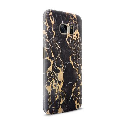 Skal till Samsung Galaxy S7 - Marble - Svart