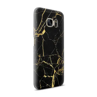 Skal till Samsung Galaxy S7 - Marble - Svart