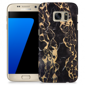 Skal till Samsung Galaxy S7 - Marble - Svart