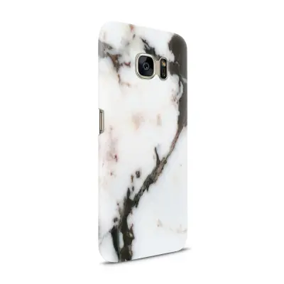 Skal till Samsung Galaxy S7 - Marble - Vit