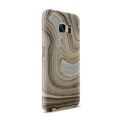 Skal till Samsung Galaxy S7 - Oljefärg - Grå