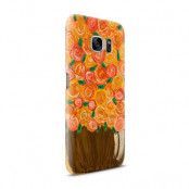 Skal till Samsung Galaxy S7 - Orange Flowers