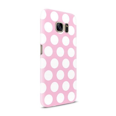 Skal till Samsung Galaxy S7 - Polka - Rosa
