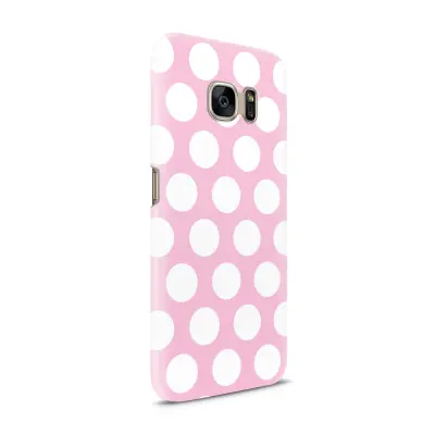 Skal till Samsung Galaxy S7 - Polka - Rosa