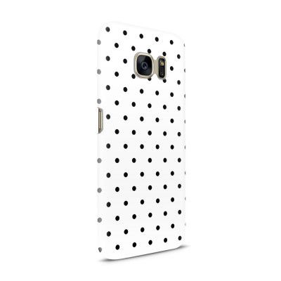 Skal till Samsung Galaxy S7 - Polka - Vit