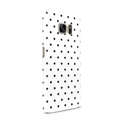 Skal till Samsung Galaxy S7 - Polka - Vit