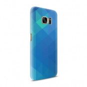Skal till Samsung Galaxy S7 - Polygon - Blå