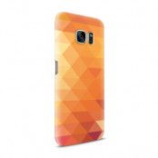 Skal till Samsung Galaxy S7 - Polygon - Orange