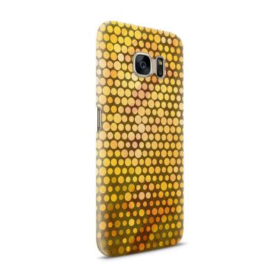 Skal till Samsung Galaxy S7 - Prickig - Orange