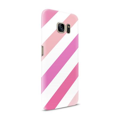 Skal till Samsung Galaxy S7 - Ränder - Polkagris