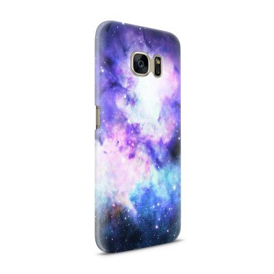Skal till Samsung Galaxy S7 - Rymden - Lila/Blå