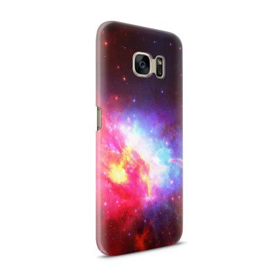 Skal till Samsung Galaxy S7 - Rymden - Svart/Rosa