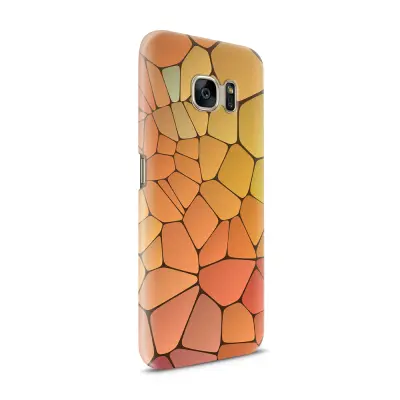 Skal till Samsung Galaxy S7 - Skifferstenar - Gul