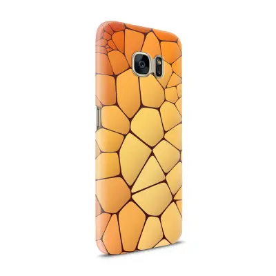 Skal till Samsung Galaxy S7 - Skifferstenar - Orange