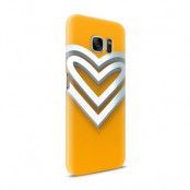 Skal till Samsung Galaxy S7 - Steel heart - Orange