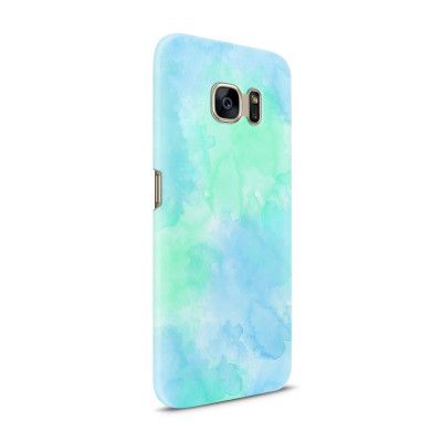 Skal till Samsung Galaxy S7 - Vattenfärg - Ljusblå