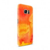 Skal till Samsung Galaxy S7 - Vattenfärg - Orange