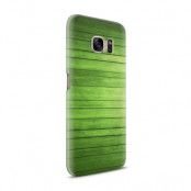 Skal till Samsung Galaxy S7 - Wood - Grön
