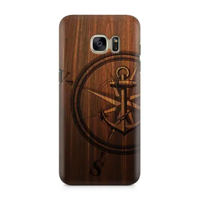 Skal till Samsung Galaxy S7 - Wooden Anchor B