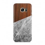 Skal till Samsung Galaxy S7 - Wooden Marble B