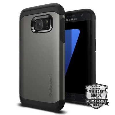 SPIGEN Tough Armor Skal till Samsung Galaxy S7 - Gunmetal