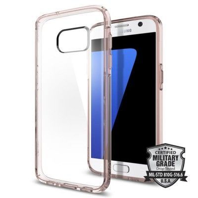 SPIGEN Ultra Hybrid Skal till Samsung Galaxy S7 - Rose Crystal