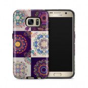 Tough mobilskal till Samsung Galaxy S7 - Blommigt lapptäcke