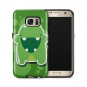 Tough mobilskal till Samsung Galaxy S7 - Bubbelmonster - Grön