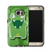 Tough mobilskal till Samsung Galaxy S7 - Bubbelmonster Groda - Grön