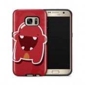 Tough mobilskal till Samsung Galaxy S7 - Bubbelmonster - Röd