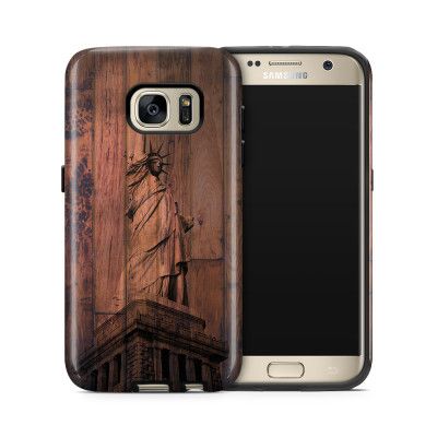 Tough mobilskal till Samsung Galaxy S7 - Frihetsgudinnan trä