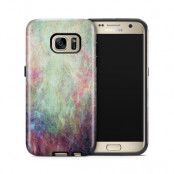 Tough mobilskal till Samsung Galaxy S7 - Grunge texture - Ljusblå