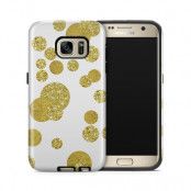 Tough mobilskal till Samsung Galaxy S7 - Guldkonfetti