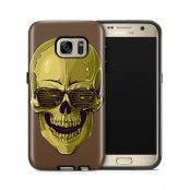 Tough mobilskal till Samsung Galaxy S7 - Hipster Skull Brun